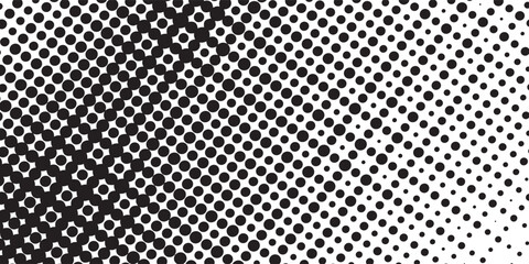Halftone abstract dotted wave background. Twisted pattern, dot, circle.