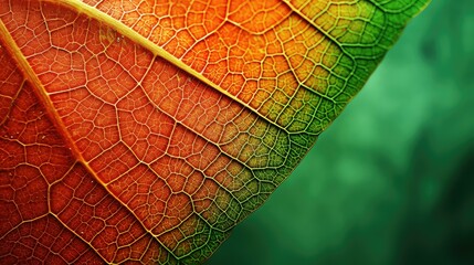 Fototapeta premium vibrant abstract green and orange