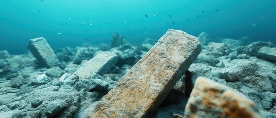 Exploring forgotten deep-sea ruins, encrusted statues, and broken pillars reveals an eerie silence in the abyss.