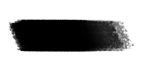 Black brush stroke isolated on white background. vector black ink paint, grunge backdrop
