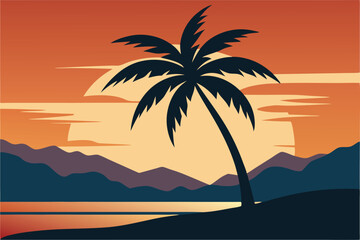 palm trees on the beach