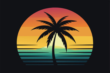 palm tree on the beach