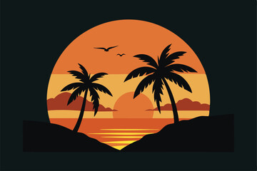 palm tree silhouette