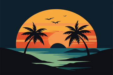 palm tree on the beach