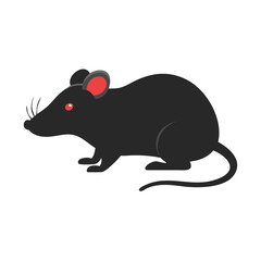 Obraz premium Fun and Playful Rat Vector Art for Logos and Branding