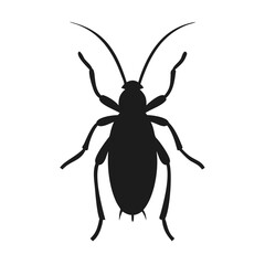 Customizable Cockroach Silhouette Vector Art for Projects