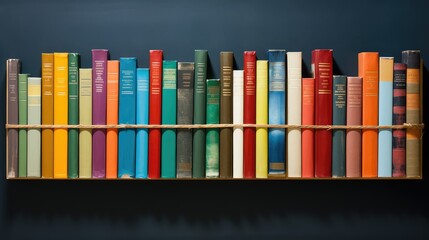 Naklejka premium shelf review book