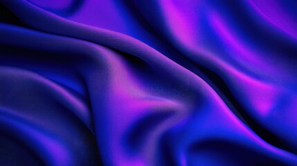 Obraz premium Blue purple silk fabric texture, draped, studio, background design