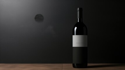 black blank wine label