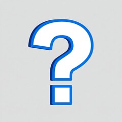 blue question mark