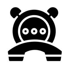 Icon Call Notification With Style Glyph