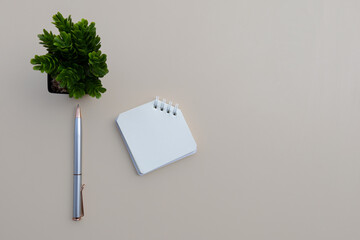 A refined empty note resting on a soft, neutral background, designed for clean and minimalist branding presentations.