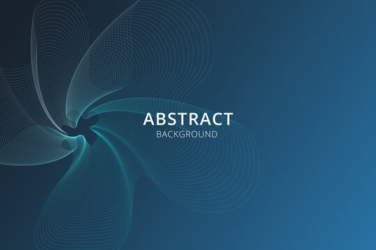 Dark Blue Abstract Background Featuring Business