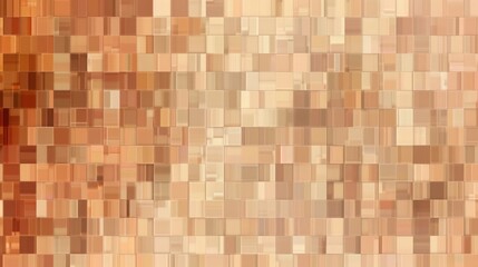 Abstract texture of warm beige and brown squares creating a pixelated pattern, suitable for backgrounds and design