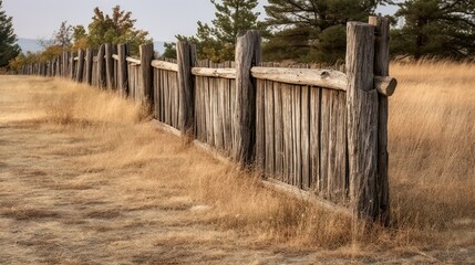 Obraz premium aged fencing wooden