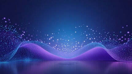 Blue and purple noise effect background with light shadows that blend into the base background