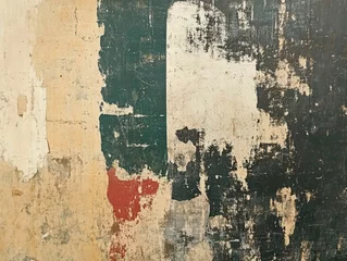 Keuken achterwand Verweerde muur Distressed Texture Colorful Wall Surface with Aged Paint and Eroded Layers of Time Marked Appearance  © Grapy Media