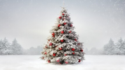 snowflakes winter christmas tree