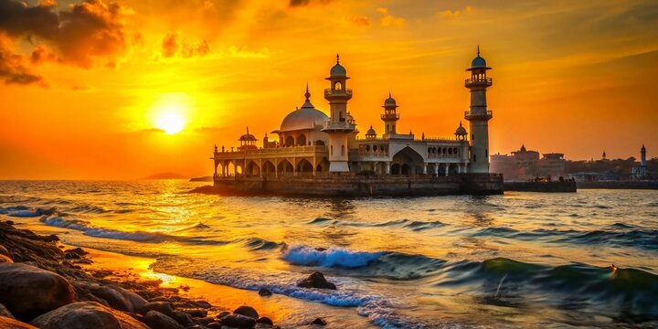 Mumbai Sunset: Haji Ali Dargah Macro Photography - Breathtaking Coastal Views