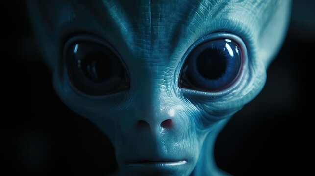 eyes blue alien