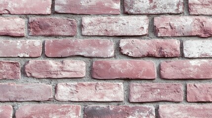 Obraz premium Rustic red brick wall texture with aged distressed surface