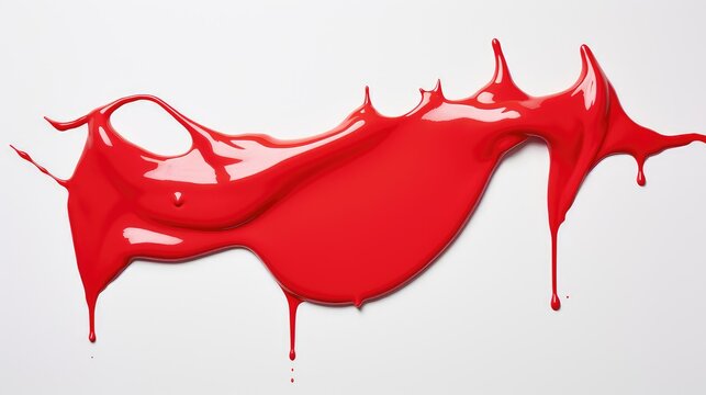 vibrant red drip