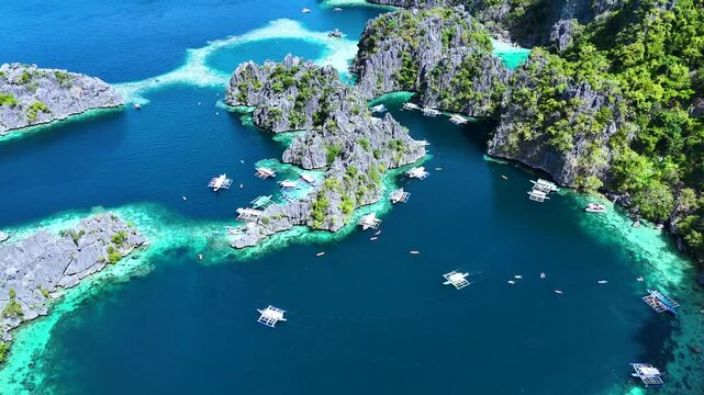 Twin Lagoon at Coron Island in the province of Palawan, Philippines.