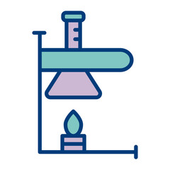 Bunsen Burner Icon Design