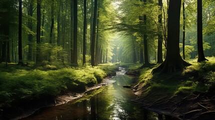 Obraz premium trees wooded forest