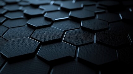 Obraz premium Abstract Dark Hexagon Pattern Background