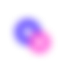 Element liquid form with blue and pink gradient