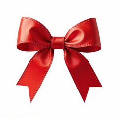 Festive Holiday Red Bow Decoration for Celebrations and Events with Ornamental Design and Ribbon Detail