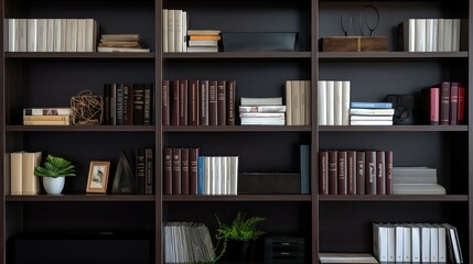 professional office bookshelf