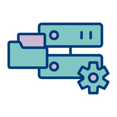 Brand Asset Management Vector Icon Design