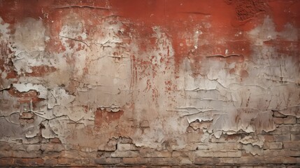 Obraz premium brick distressed red