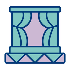 Stage Vector Icon Design