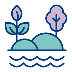 Fototapeta premium Forest Vector Icon Design