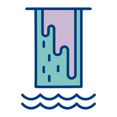 Cascade Vector Icon Design