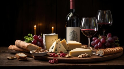 cheese beer and wine