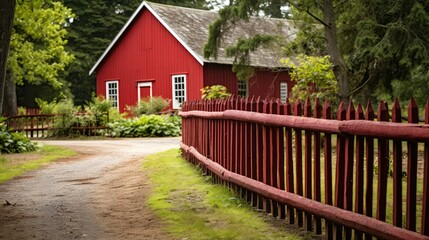 farmhouse red wood planks