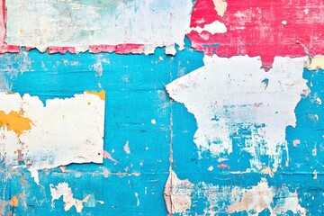 Weathered Urban Texture Painted Wall with Peeling Layers of Paint Detailed Surface Pattern