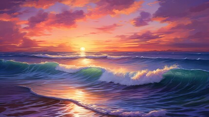 Obraz premium colors purple and orange