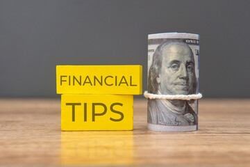 Wooden blocks with words 