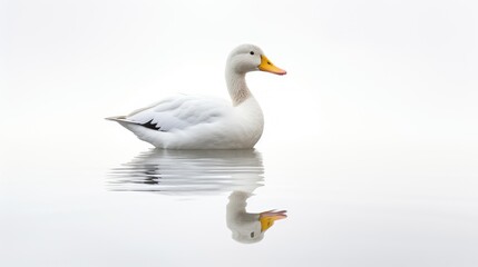 Obraz premium pd duck on white background
