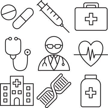 nine Docter icon packs that you can use for your work
