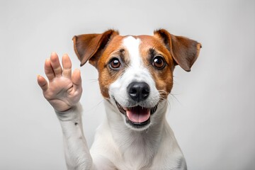 a basset hound with his ears flying away
