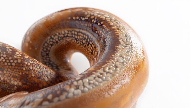 Close up of an olive sea snake reptile