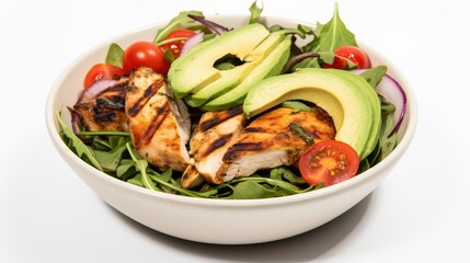 colorful chicken white background