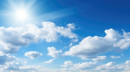 Obraz premium bright clear sky blue