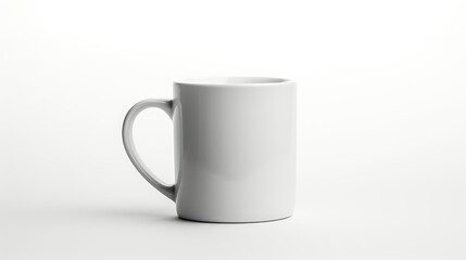 Obraz premium sleek coffee mug white background